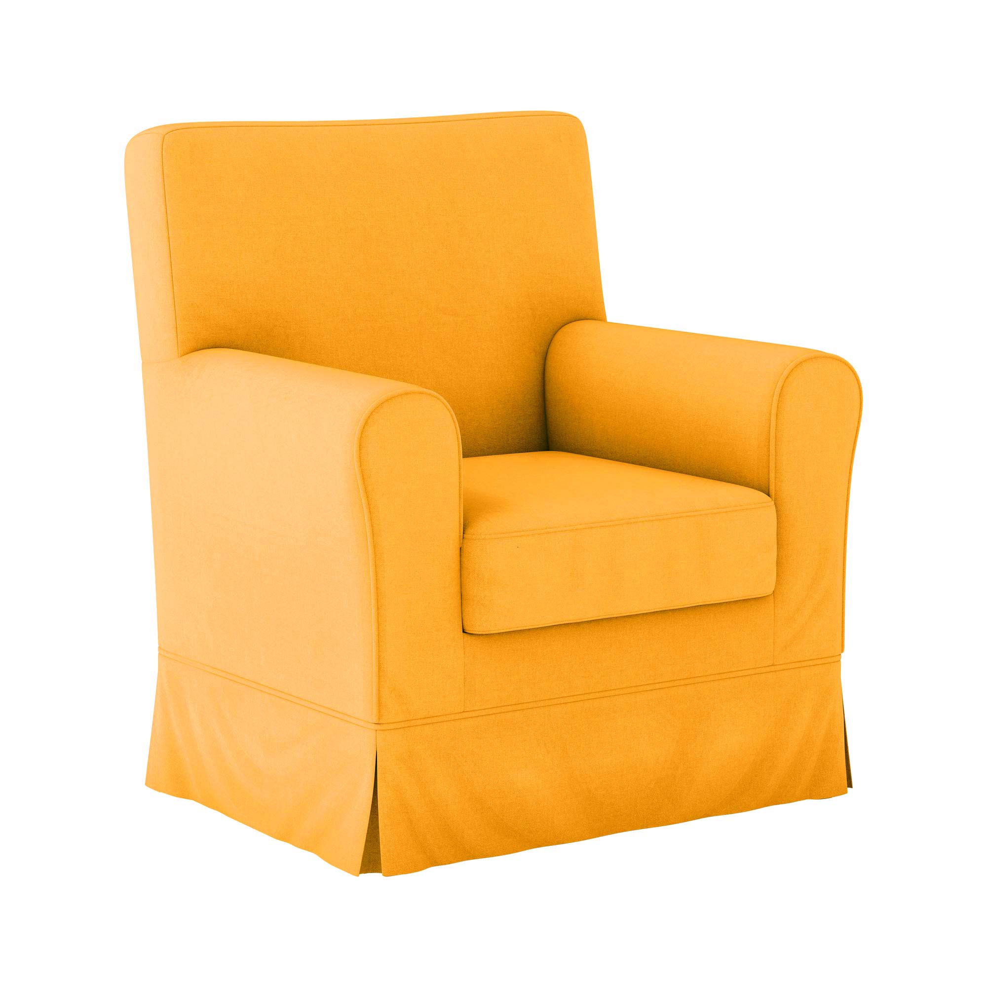 Ektorp Jennylund Chair Cover-Yellow-Velvet