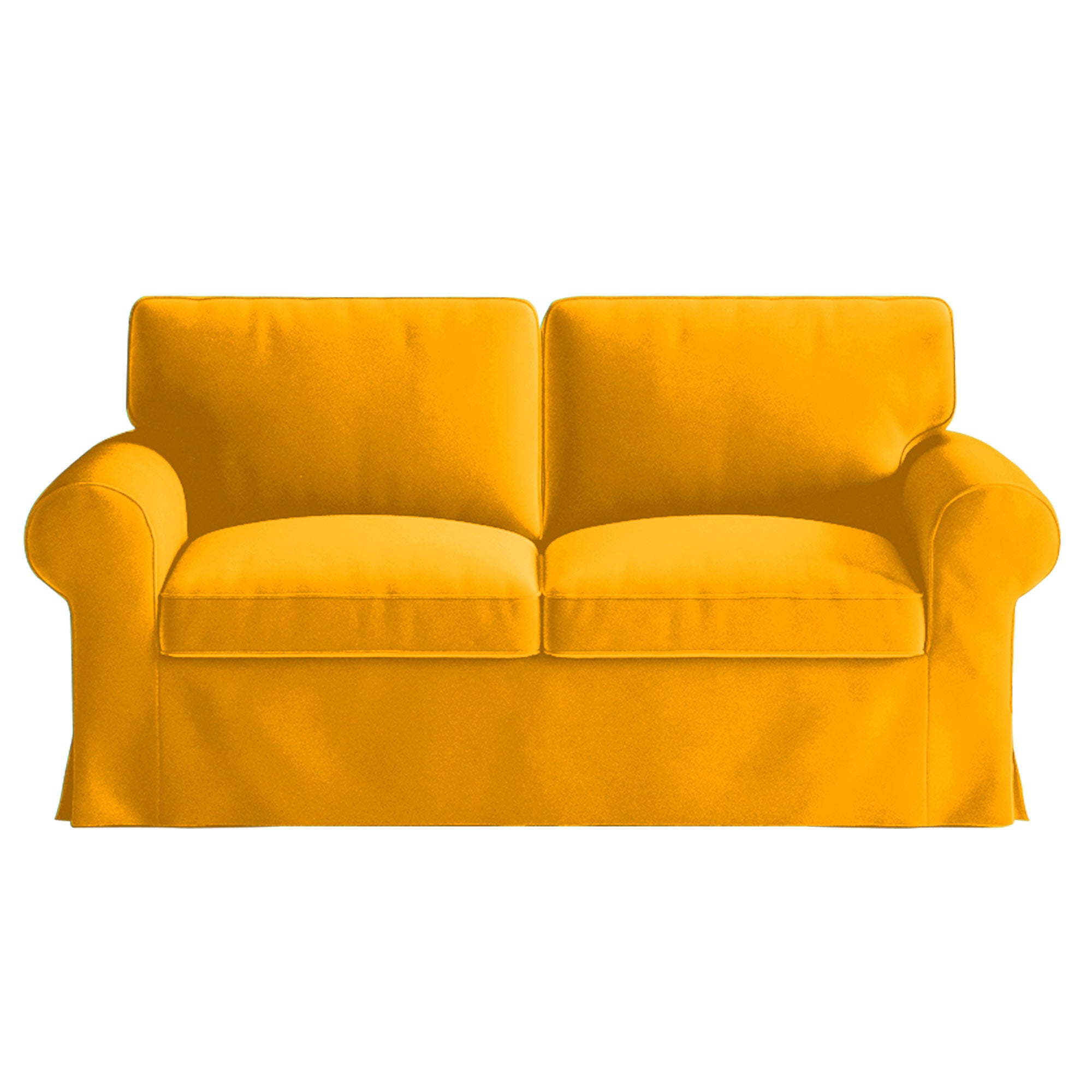 UPPLAND Loveseat Cover-Velvet Yellow