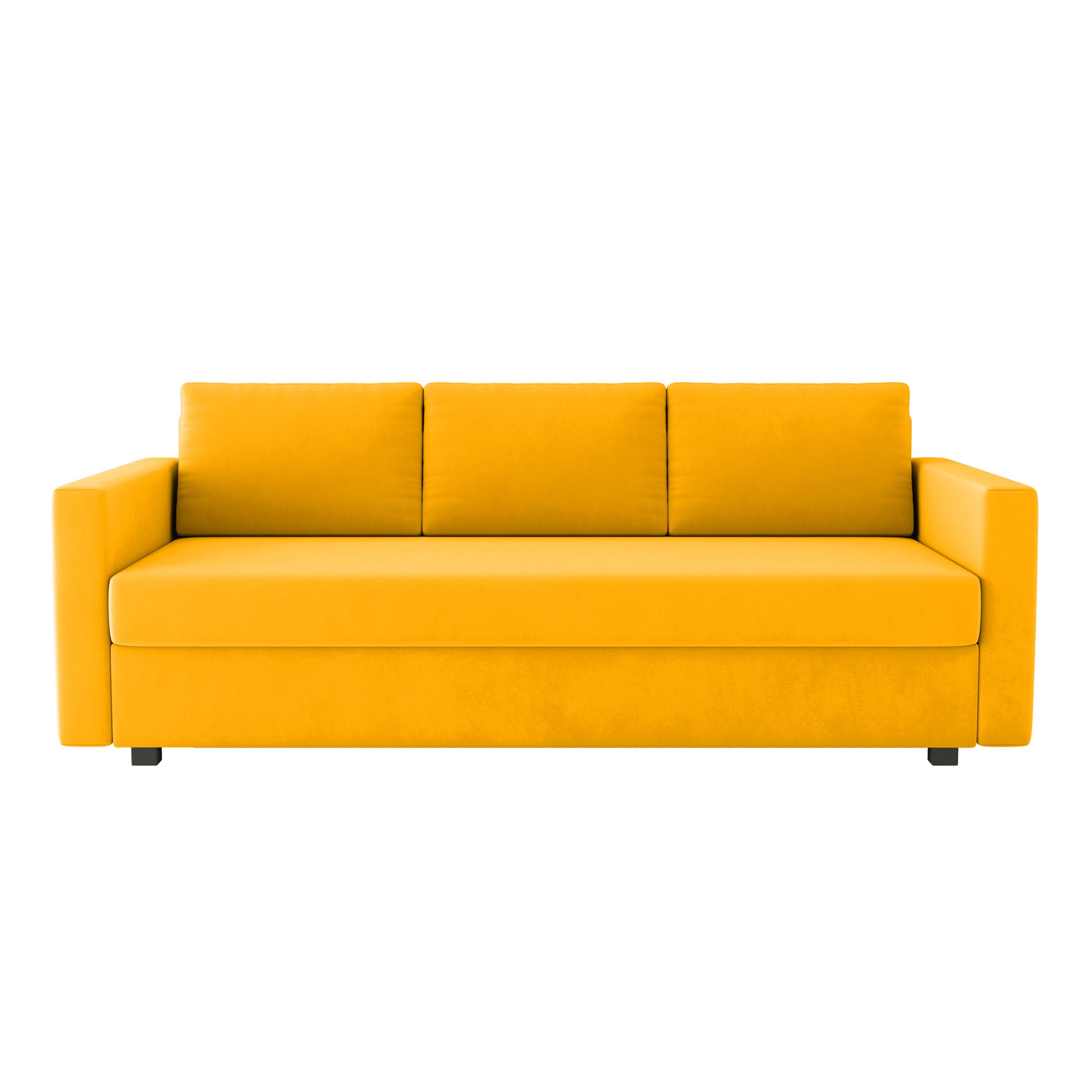 Friheten Folding Sofa Bed Cover-Yellow-Velvet