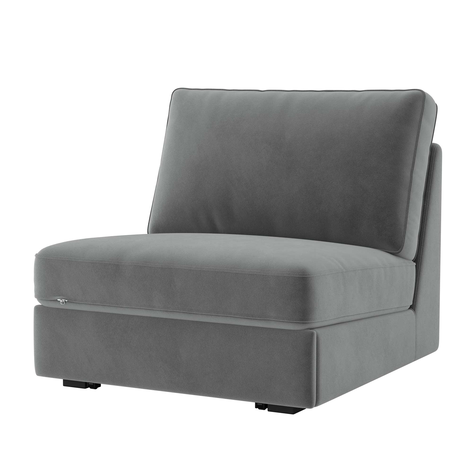 KIVIK Single Sofa Bed Cover-Gray-Velvet